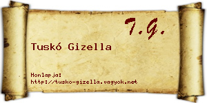 Tuskó Gizella névjegykártya