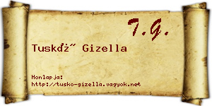 Tuskó Gizella névjegykártya