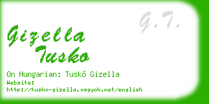 gizella tusko business card